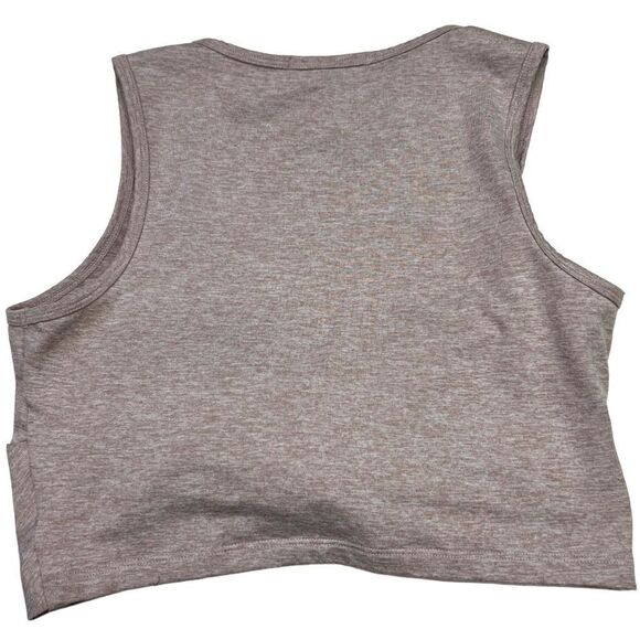 Zobha Aura Twist Crop Sleeveless Workout Tank Heather Purple Sz S Athleisure - Picture 2 of 5